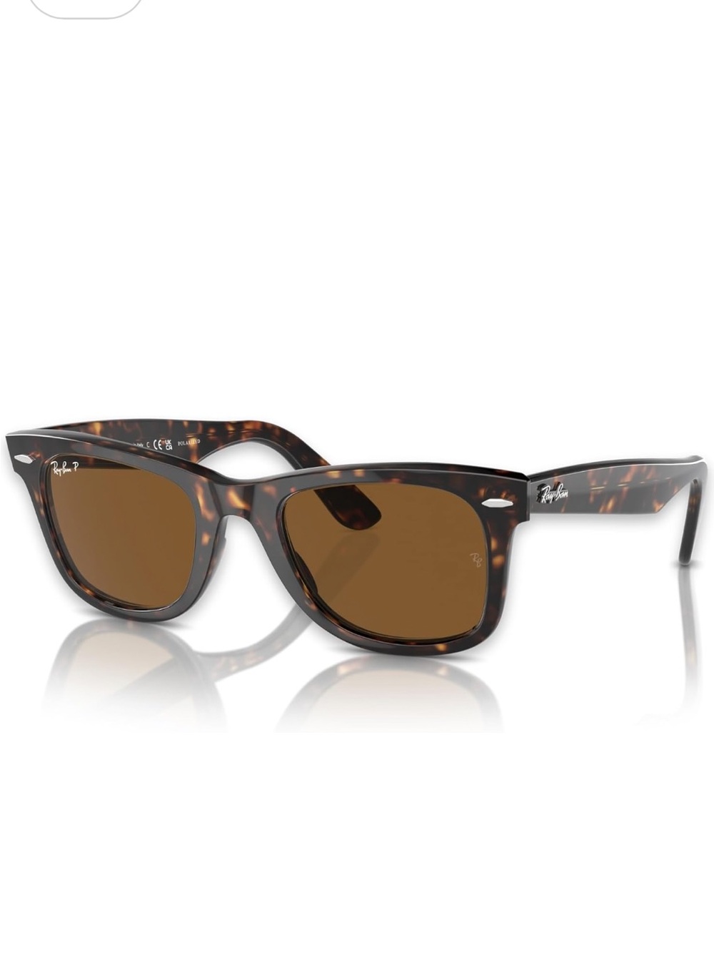 Ray-Ban Women’s Tortoiseshell Sunglasses with Brown Lenses